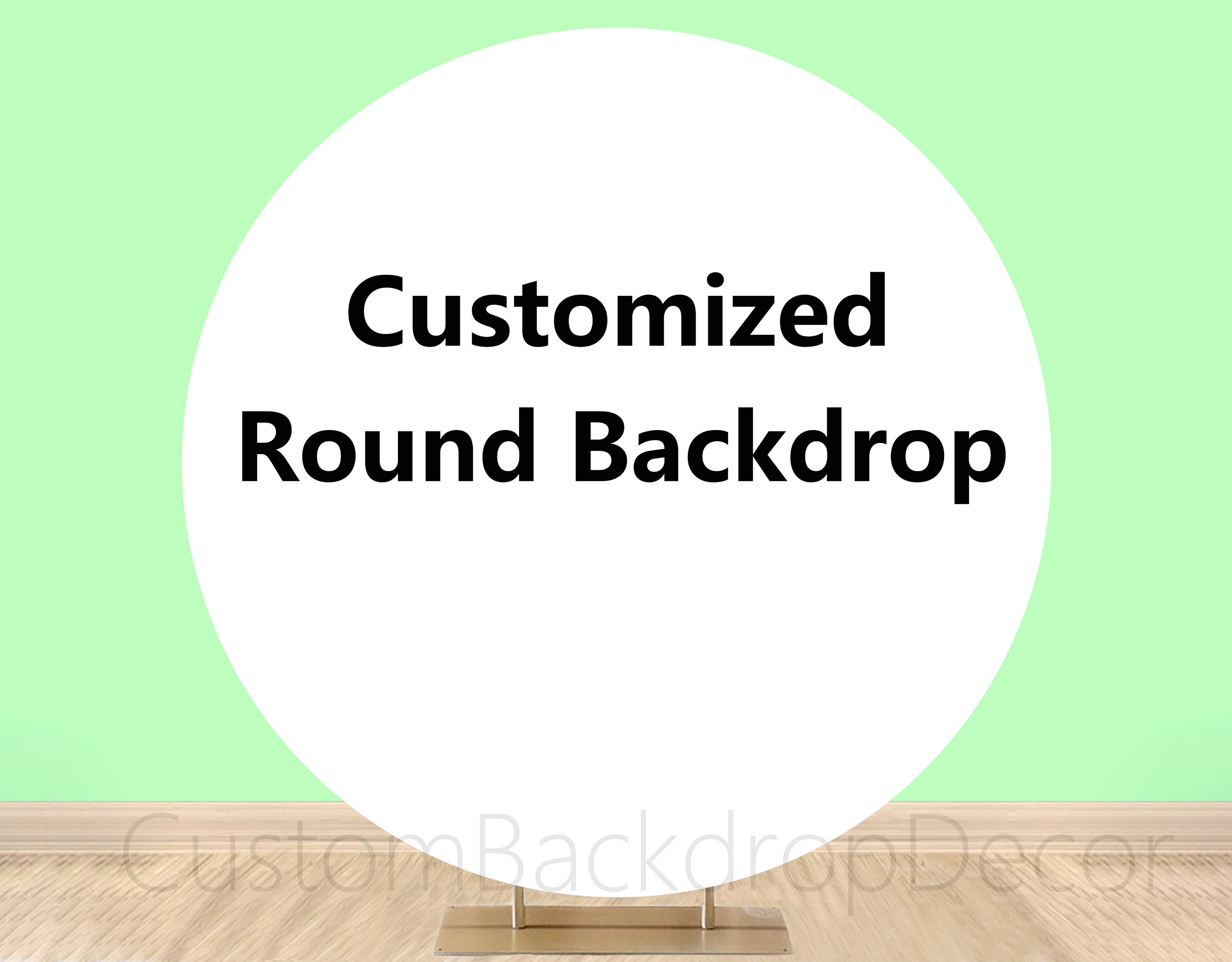 Customize Round Background,Advertisement Banner,Custom Wedding Baby Shower Birthday Party Circle Photography Backdrop,Vinyl Photo backdrop