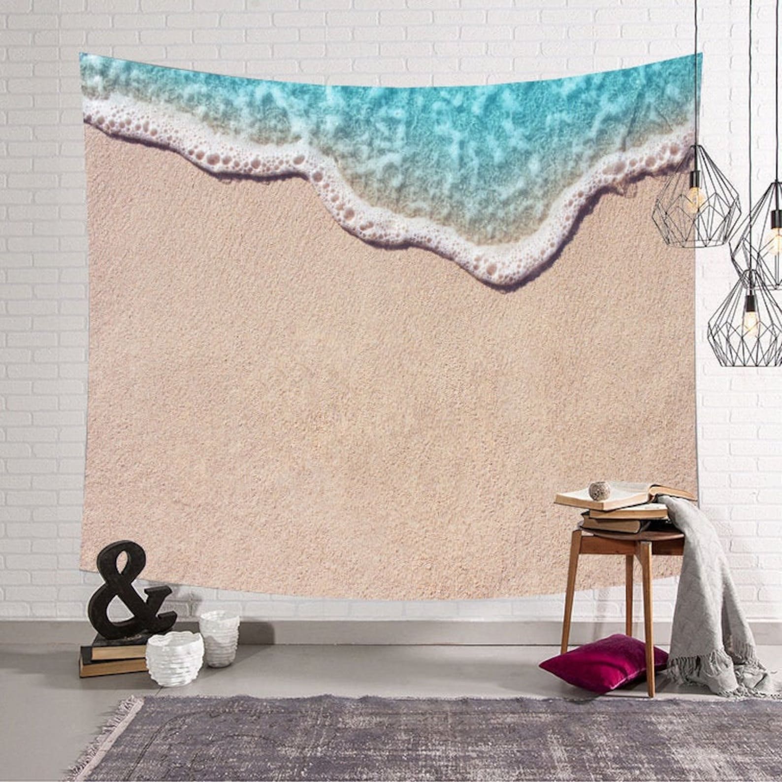 Beach Wall TapestryOcean Wall Home Decor Beach Wall Hanging Etsy