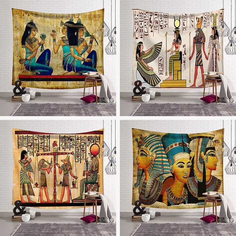 Egyptian Wall Tapestry for Living Roomegyptian Ancient Etsy