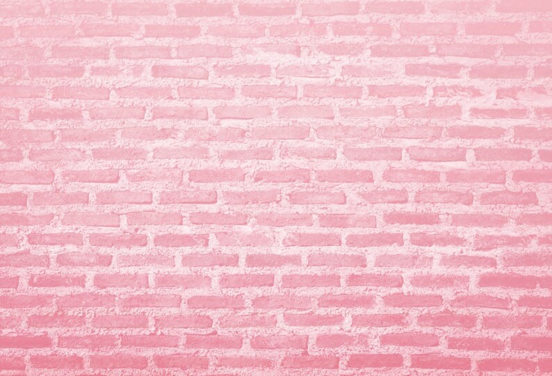 Pink Brick Wall Photography Backdrops,Girl Newborn Baby Shower Birthday Backdrop,Portrait Background,Brick Wall Vinyl Backdrop Photo Props