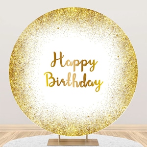 Sfondo fotografico rotondo con glitter oro, per matrimonio, compleanno, festa nuziale, baby shower, sfondo circolare, cabina fotografica, accessori per studio, sfondo personalizzato