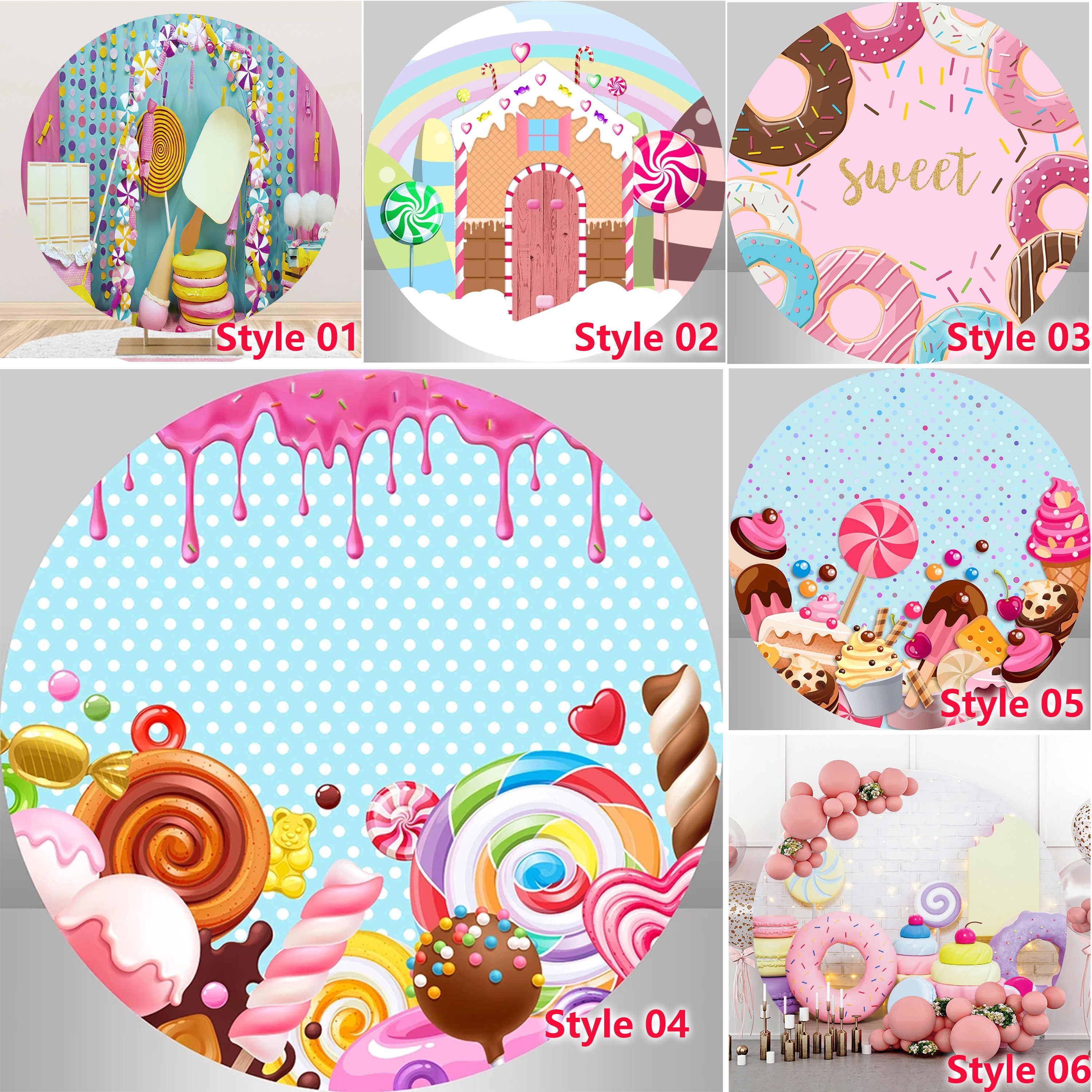 Pastel Candy Land Themed Backdrop craibas.al.gov.br