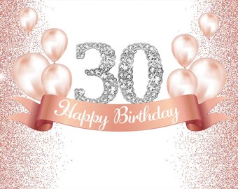 Sfondo Compleanno 2.1x1.5 M - Rosa/Oro, Tema Principessa, Per Feste E Foto - Foto 8