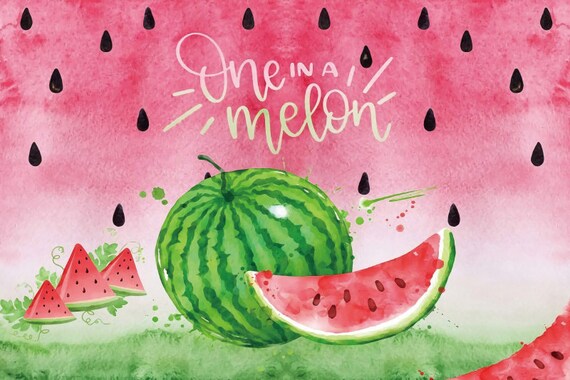 Materials Papercraft PNG Design Watercolor One in a Melon Design Summer ...