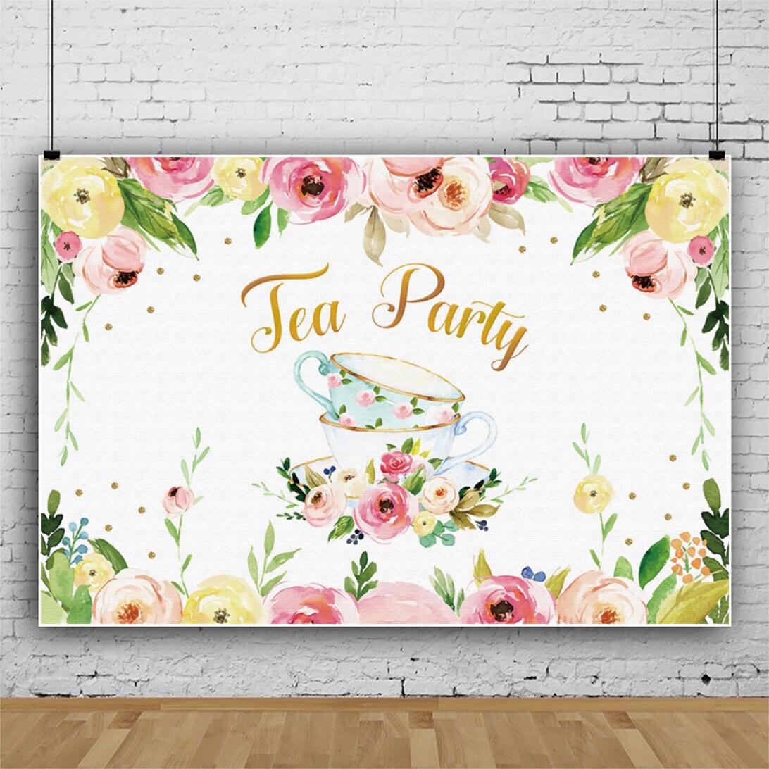 Tea Party Photography Backdropvalentine's Day Etsy