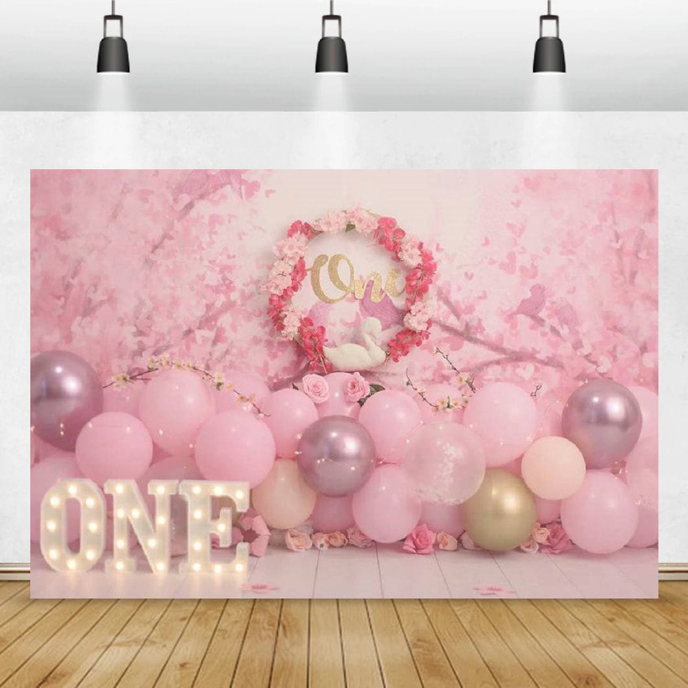 Pink Bokeh Photography Backdrop - 10x7FT Sparkle Abstract Background For Photo Shoots