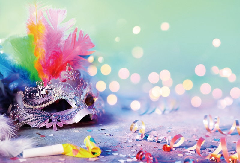 Carnival Masquerade Mask Photography Backdropsmasquerade Etsy