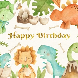 恐竜パーティー写真背景 漫画動物 子供 新生児 誕生日パーティー ベビーシャワー背景 写真ブーススタジオ カスタム背景