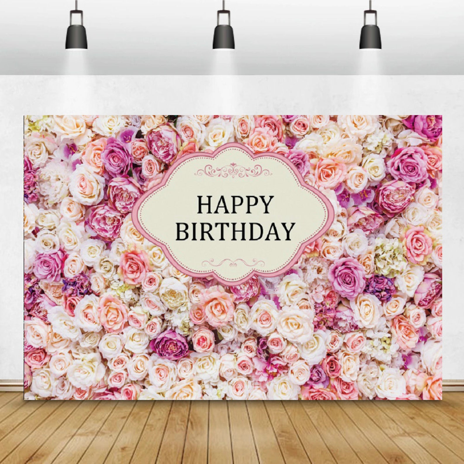 Rose Flowers Birthday Party Photography Backdrop Wedding Etsy