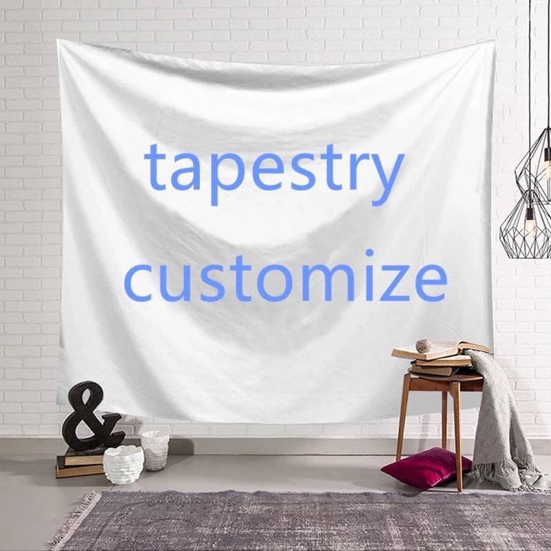Custom tapestry Any LOGO/Size/Colour/Photo Creative DIY Design Etsy