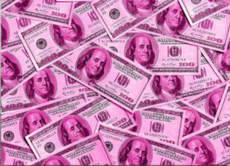 100 Dollar Bills Photo Background Hot Pink Money Birthday - Etsy