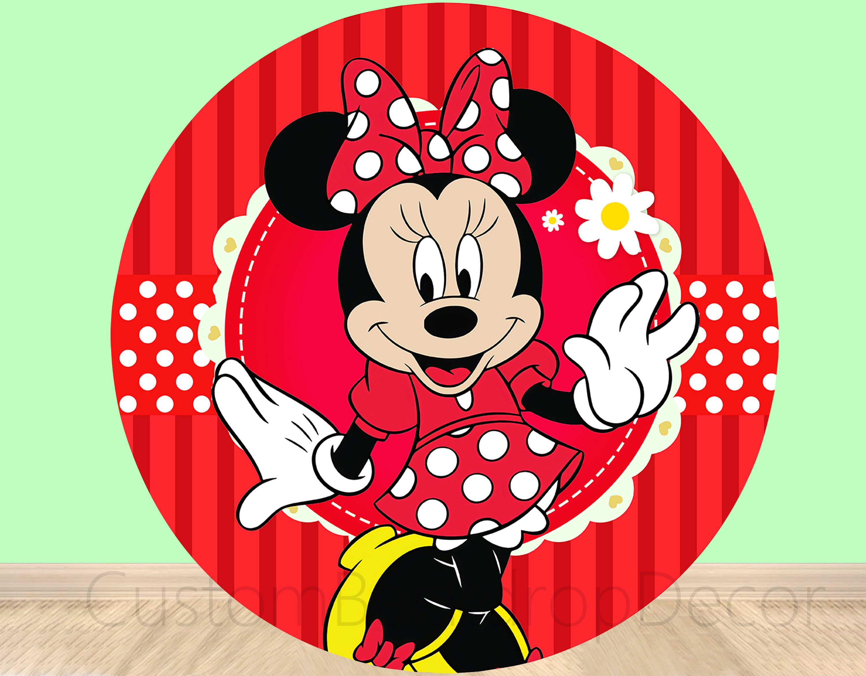 Obumi Cartoon Mouse Birthday Tablecloth - 3 Pack, 86.6x51.2 Inches, Red & Black, For Kids Parties - View #7
