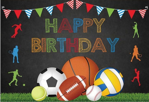Décorations De Foot Pour Anniversaire - Fond De Scène Stade, Bannière Sportive - 180x110 Cm