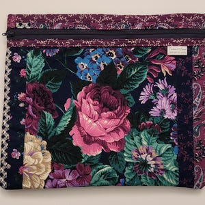 Project Bag - Quilted Big Blooms