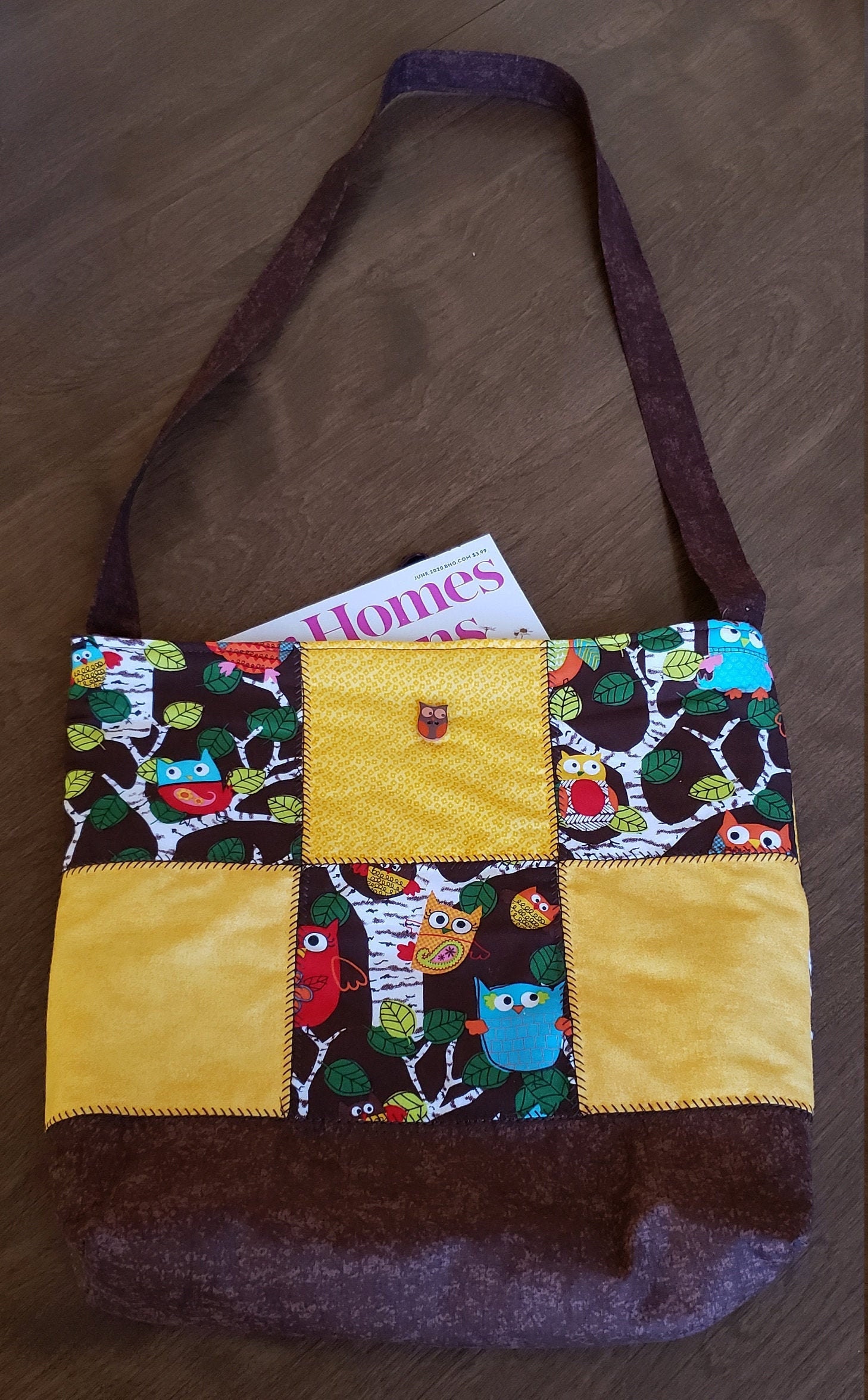 Quilted Owl Purse
