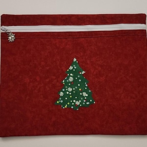 Project Bag - Quilted Christmas Tree Cut Out