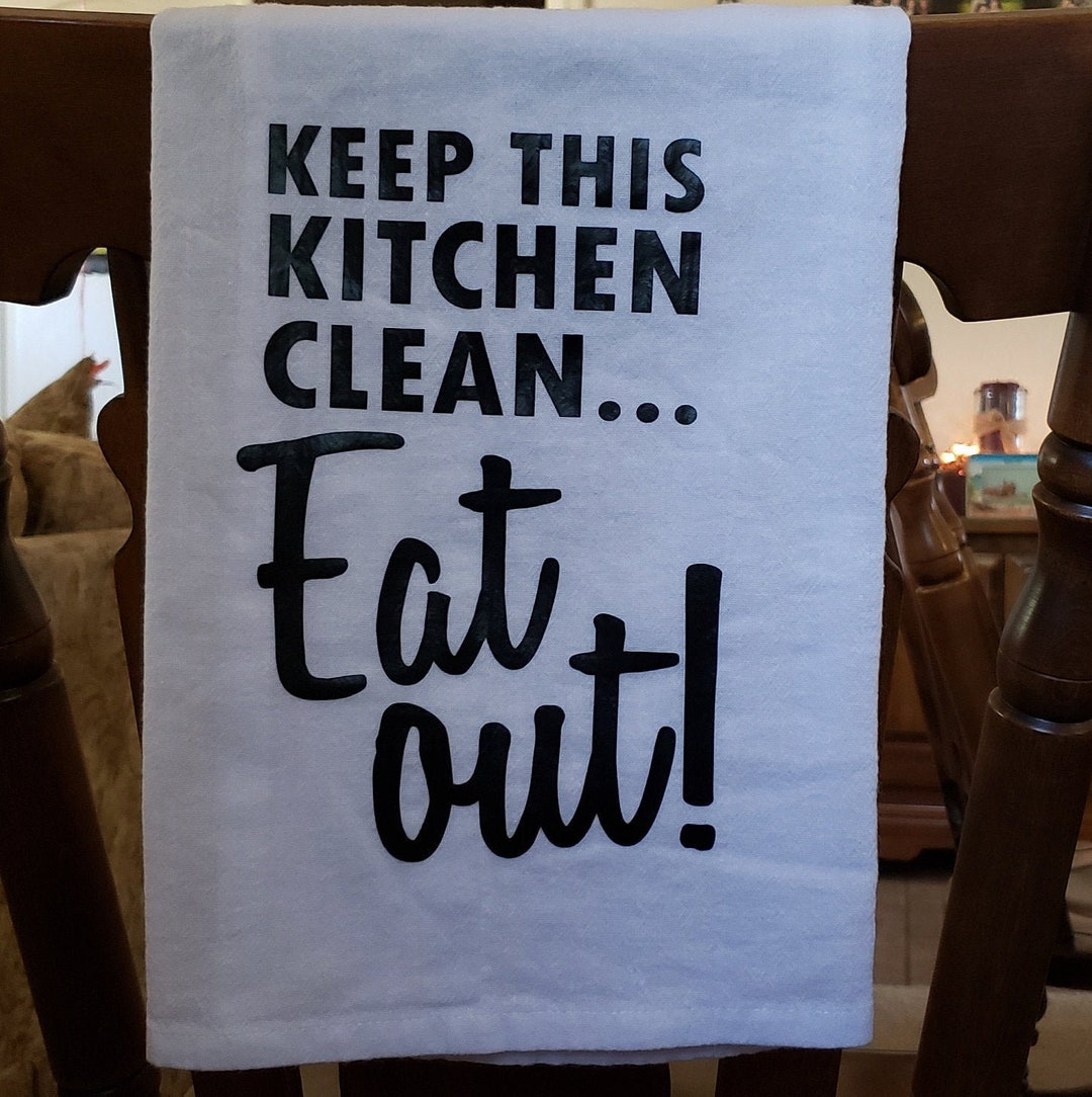 Keep This Kitchen Clean Kitchen Towel Etsy
