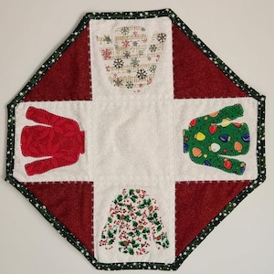 Ugly Christmas Sweater Table Mat/Table Topper