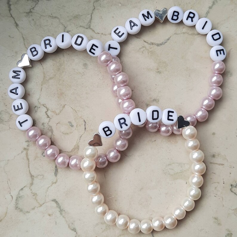 Set Fasce Addio Al Nubilato - 7 Pezzi, Satinato, 'Bride To Be' E 'Team Bride', Rosa - Foto 12