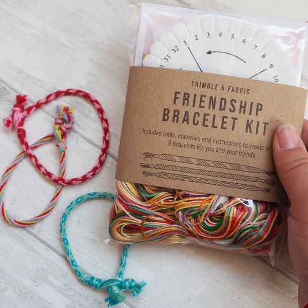 Make your own friendship bracelet kit, Kumihimo disk, DIY bracelets, Kids party activities, Crafts for kids