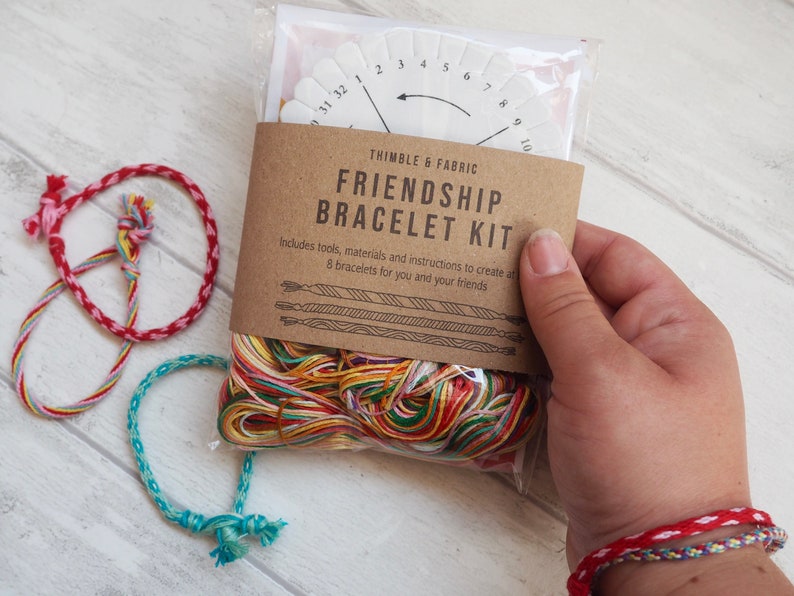 Make your own friendship bracelet kit, Kumihimo disk, DIY bracelets, Kids party activities, Crafts for kids image 1