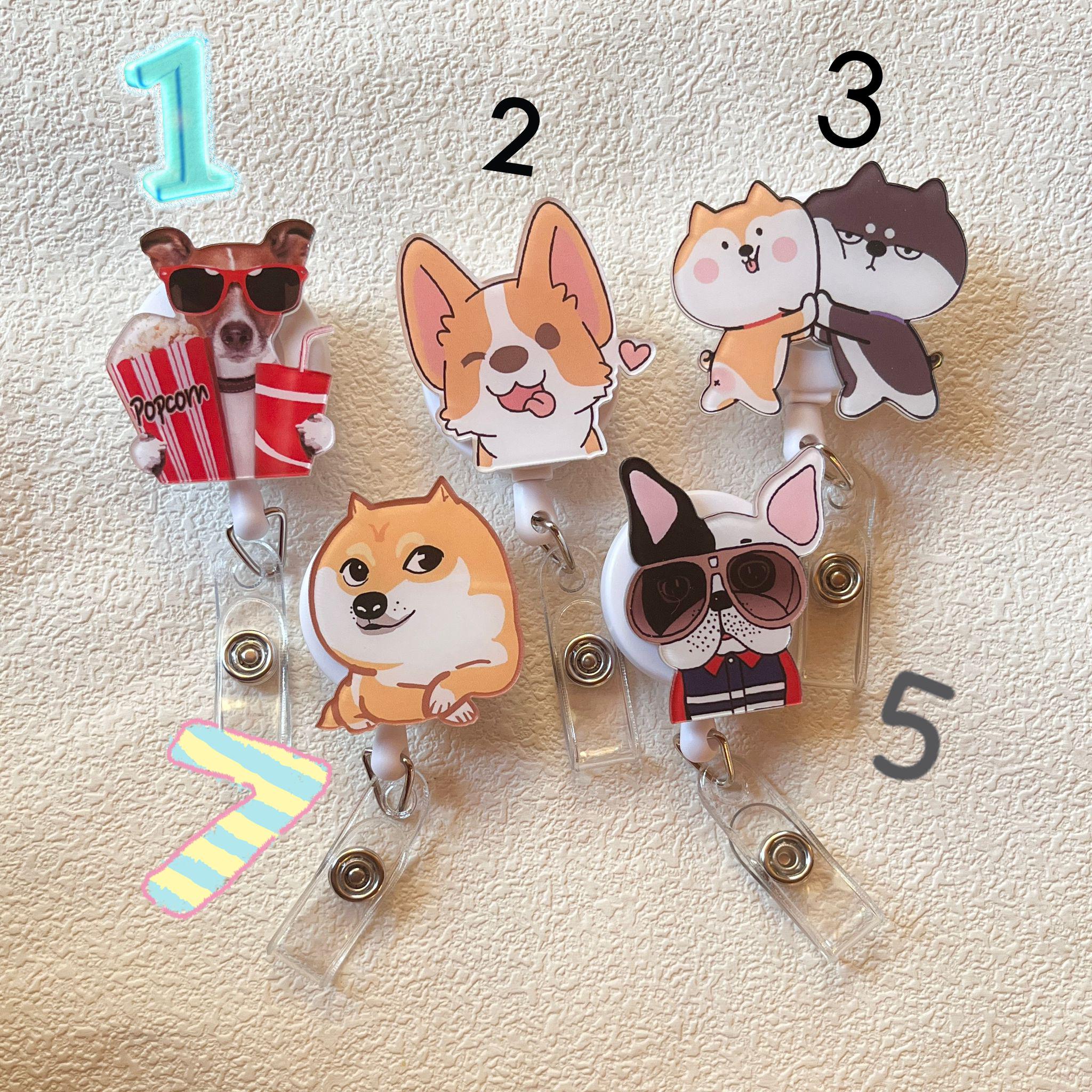 Wisdopro Porta Badge Plastica 2 pezzi con 58 c Portachiavi Collo