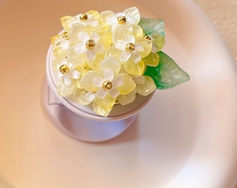 diy flower phone stand phone grip phone holder