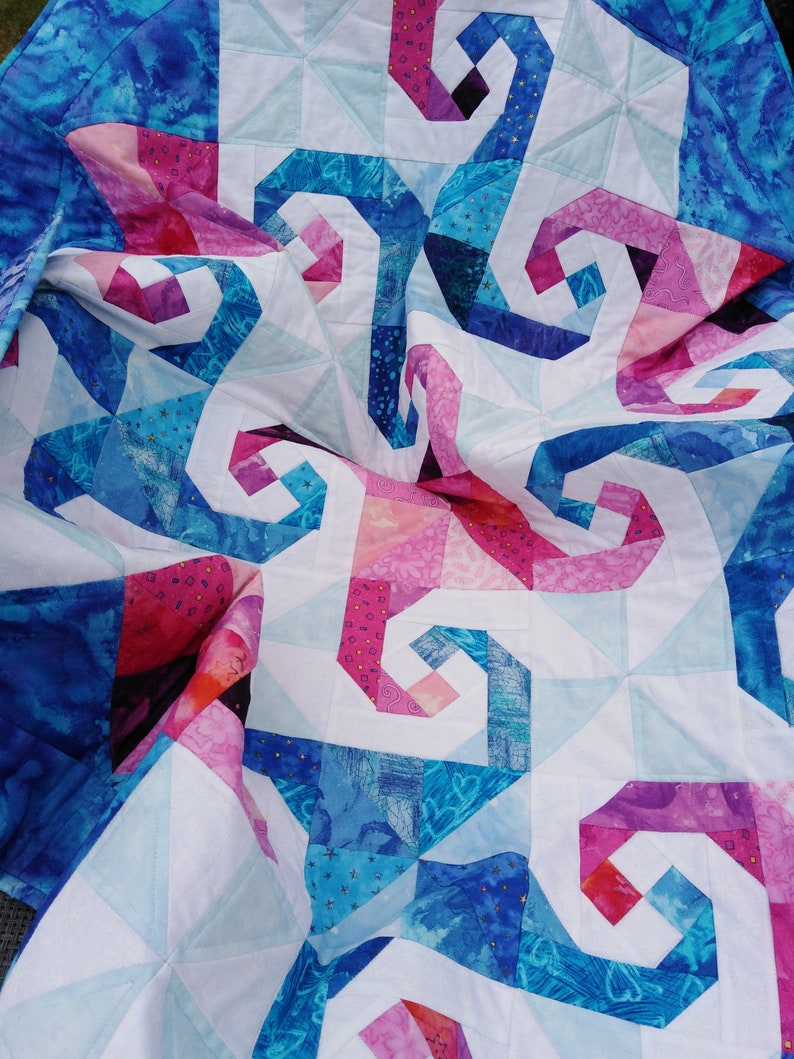 Swirling Trails Quilt PDF Pattern image 3