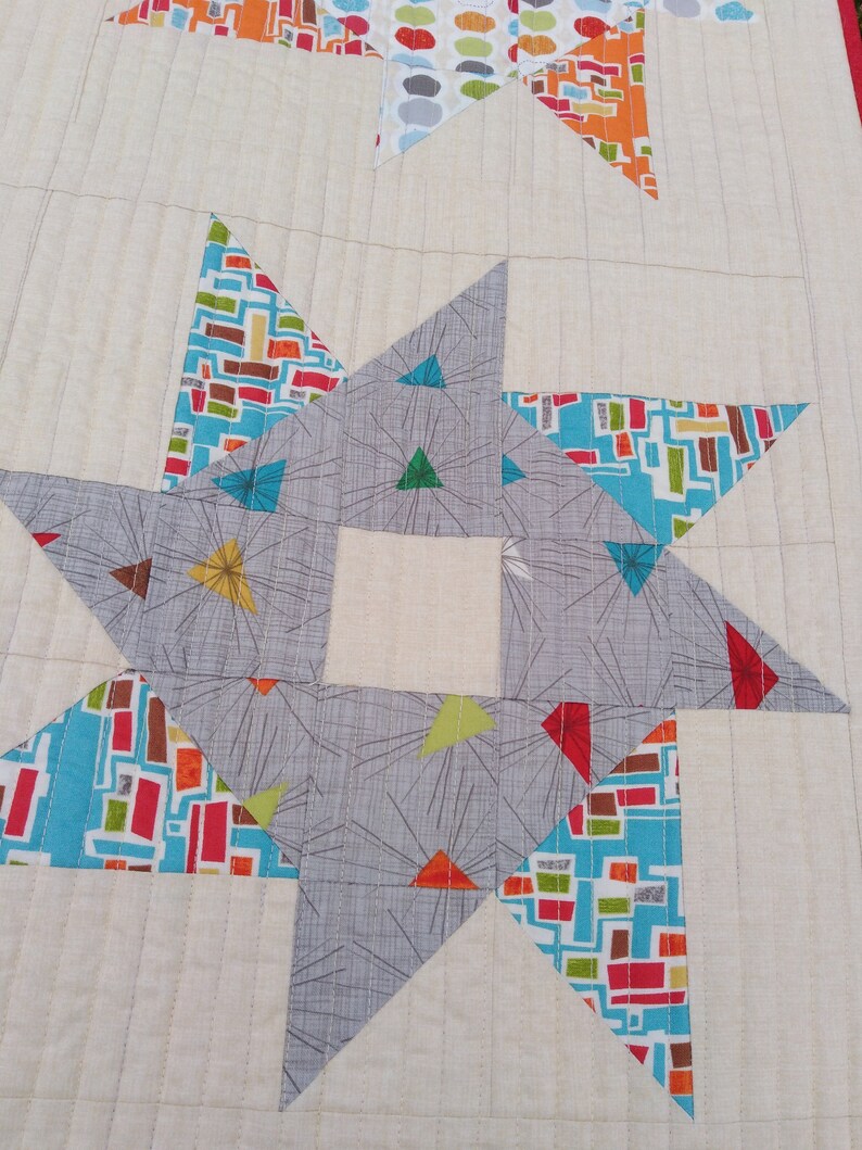 Swirly Stars Quilt PDF Pattern image 6