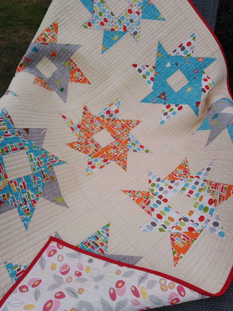 Swirly Stars Quilt PDF Pattern image 3