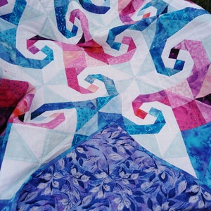 Swirling Trails Quilt PDF Pattern image 4