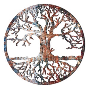 Tree Of Life Wall Art (Wood-Metal) Wall Hanging, Wall Decor Housewarming Gift, Living Room Decor, Office Decor, Home Decor, Old Tree