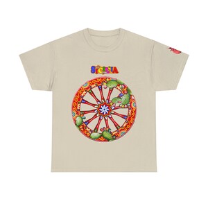 シシリアン ホイール ユニセックス コットン Tシャツ