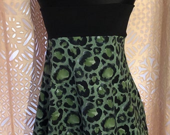 Skirt Jersey skirt Rocky cotton jersey Leo in green