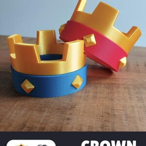 3D Printed Gamer Gift, Collectable Gift, Clash Royale crown bild 2