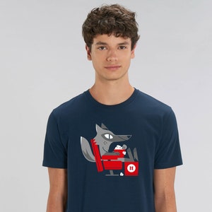 CINEMA WOLF T-shirt wolf men guys tee