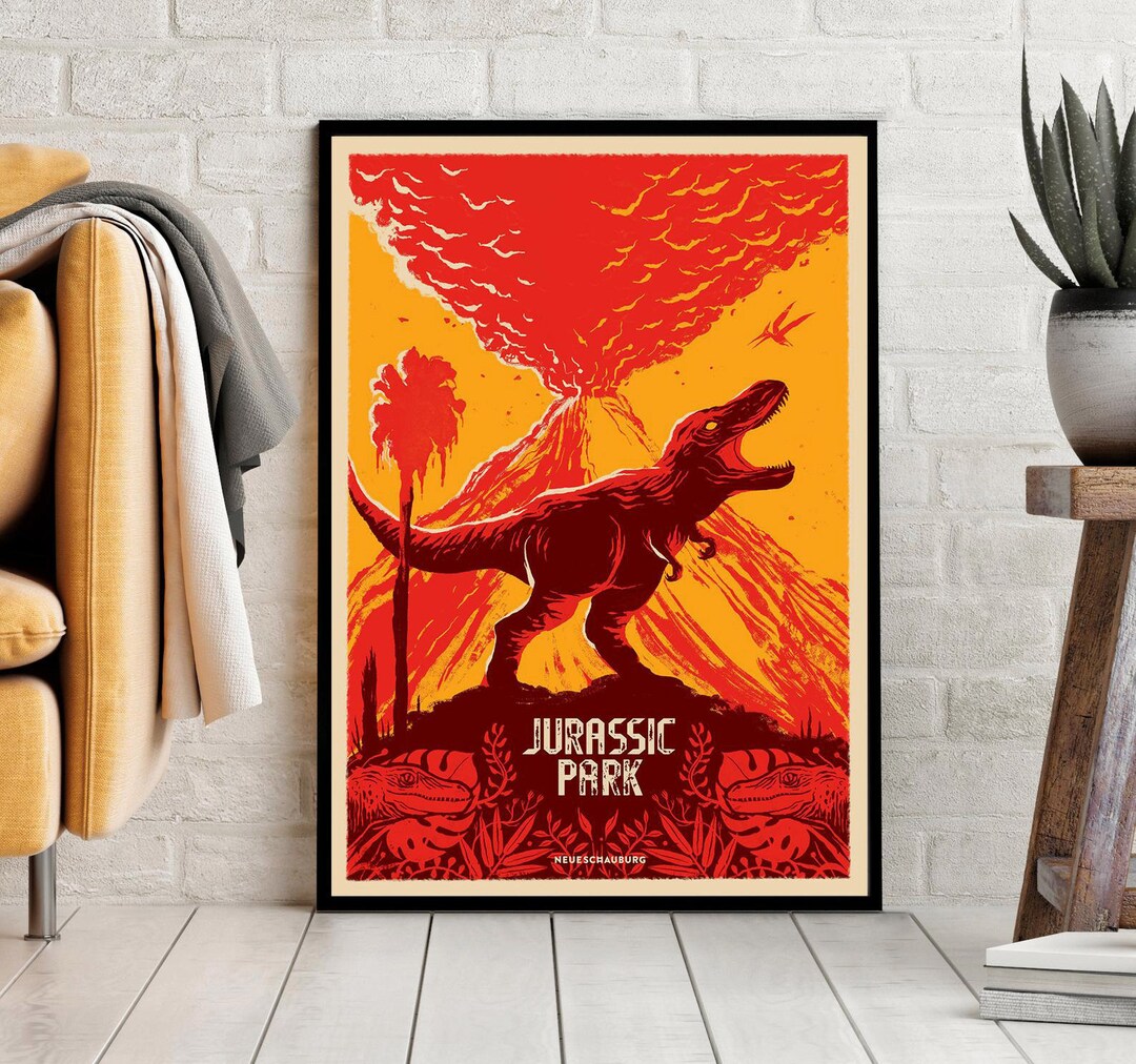 Jurassic Park Art Print Poster Fine Art A1 Wall Decor Picture Artwork ...