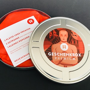 PREMIUM GUTSCHEINBOX Kinogutschein Popcorn Gutschein Kino Burgdorf
