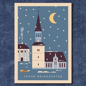Postkarte A6 Weihnachten Burgdorf