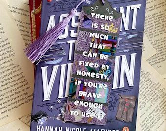 Honesty, Assistant to The Villain by Hannah Nicole Maehrer inspired Acrylic Glitter Bookmark