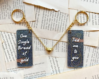 Folklore Keychain Set: Magnetic Acrylic Pair