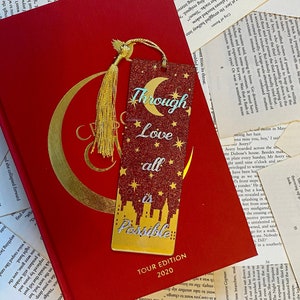 Crescent City, Officially Licensed Through Love All is Possible Glitter Acrylic Bookmark