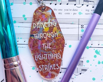 Dancing Through the Lightning strikes, Opalite inspired keychain