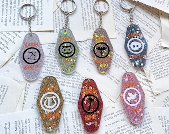 Keys to The Cabin, Percy Jackson and the Olympians inspired keychains