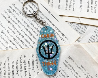 Keys to Cabin Three, Percy Jackson inspired keychain