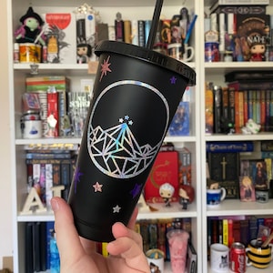 The Night Court Emblem Black Holographic Tumbler, Officially Licensed