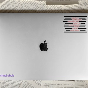 Vicious by V.E Schwab Quote Vinyl Sticker Transfer