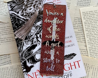 Nevernight by Jay Kristoff inspired Glitter Bookmark