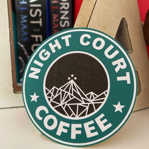Adesivo parodia Starbucks Night Court Coffee