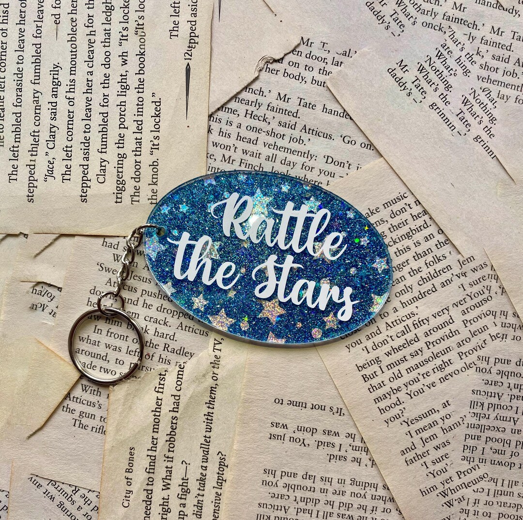 Rattle the Stars Glitter Acrylic Keychain Inspired by Throne of Glass ...